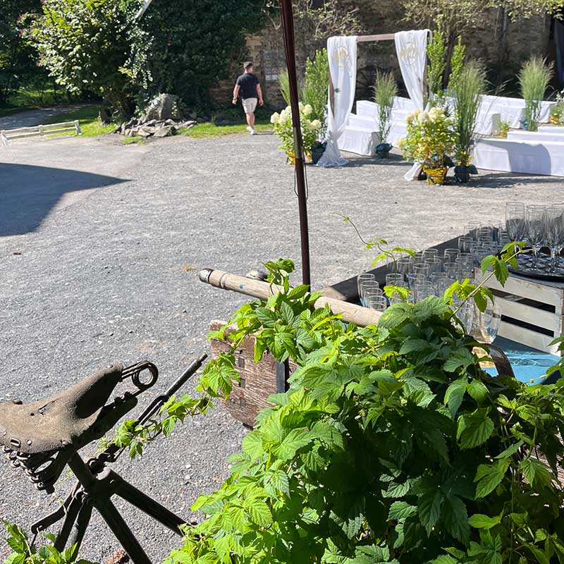 Sektempfang in der Mausmühle Sektempfang in der Mausmühle